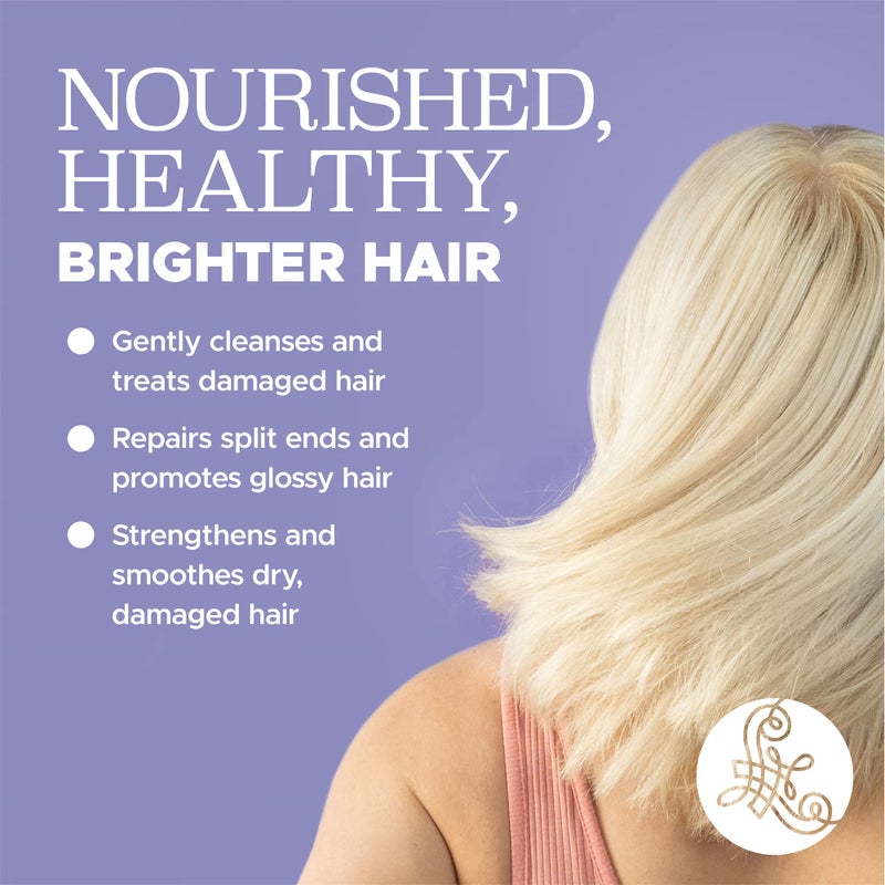 L LUSETA Luseta Purple Shampoo for Women - Blonde, Grey, Color Treated, Curly and Damaged Hair - 16.9oz, Sulfate & Paraben Free - Image 5